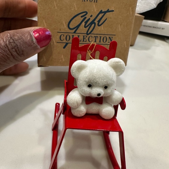 TEDDY BEAR COLLECTION ORNAMENT TEDDY IN ROCKER - Picture 12 of 16